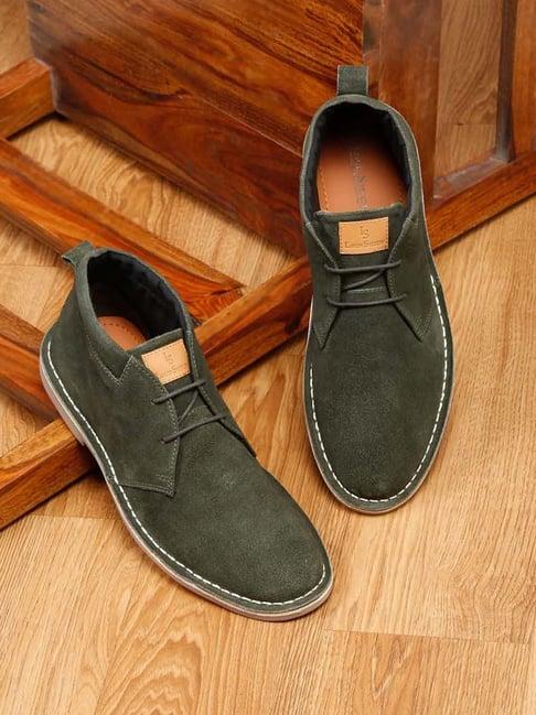 louis stitch men's seaweed green chukka boots