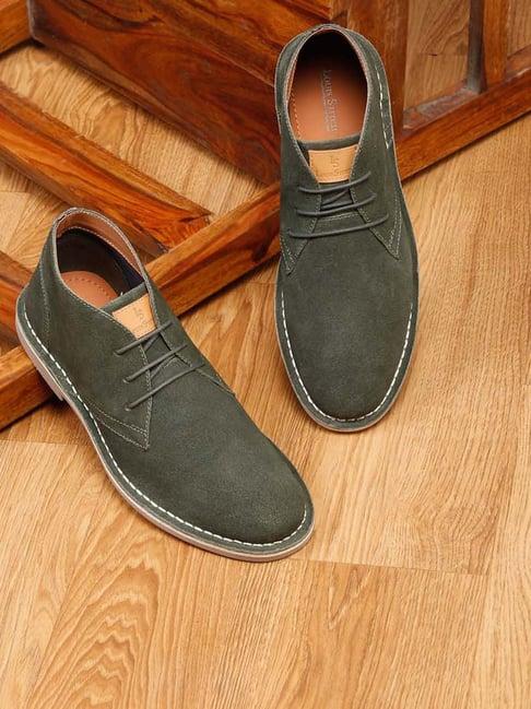 louis stitch men's seaweed green chukka boots