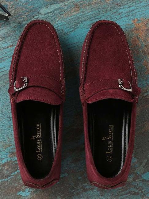 louis stitch men's rosewood casual loafers