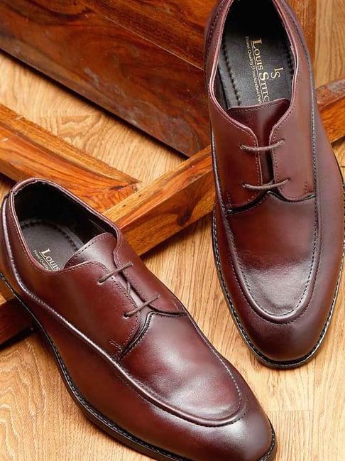 louis stitch men's rosewood derby shoes