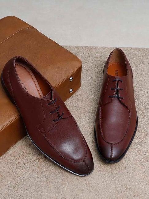 louis stitch men's rosewood derby shoes