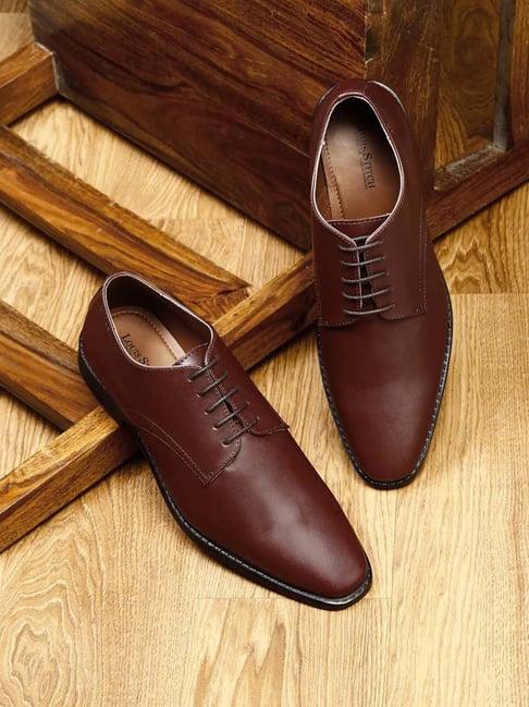 louis stitch men's rosewood derby shoes