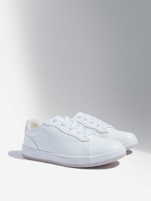 luna blu by westside white counter detailed shoes