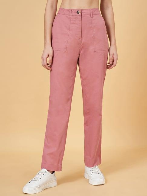 honey by pantaloons pink cotton pants