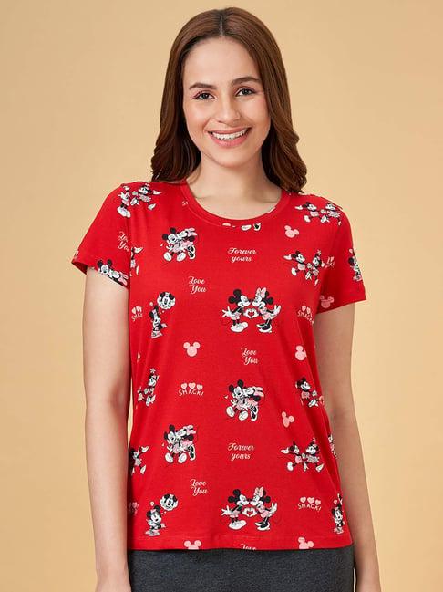 dreamz by pantaloons jester red cotton printed t-shirt