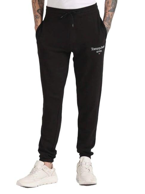 tommy hilfiger black slim fit joggers