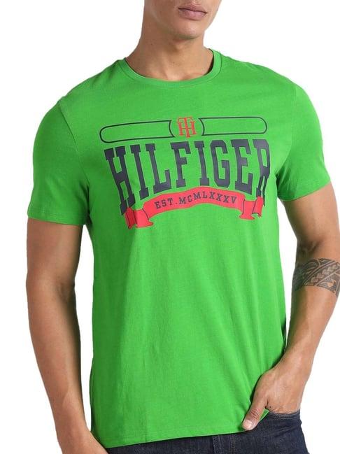 tommy hilfiger statehood green logo regular fit t-shirt