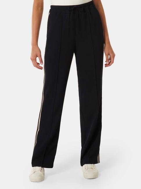 forever new navy straight fit high rise pants