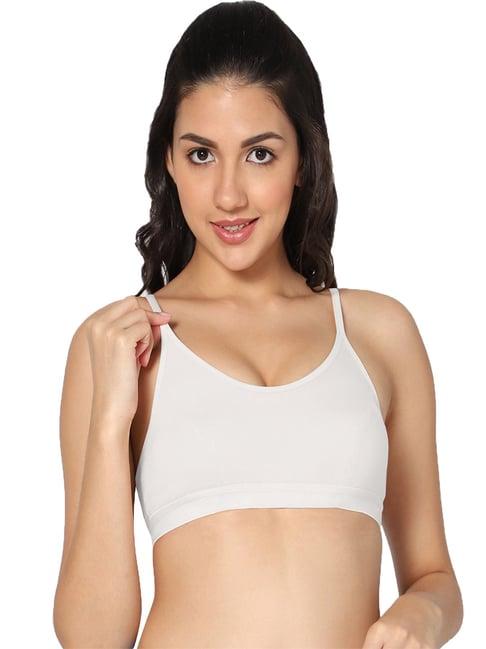 in care white sports bra