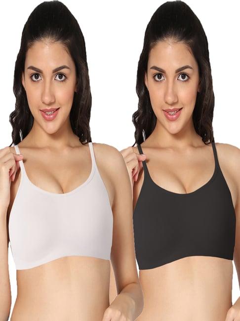 in care white & black sports bra- pack of 2