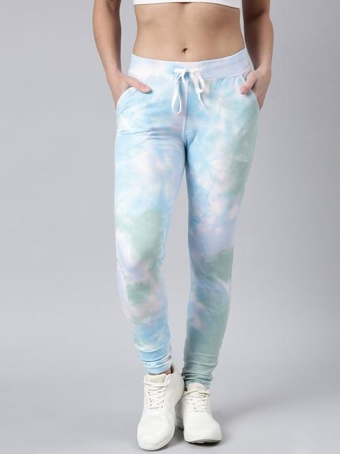 showoff blue tie - dye trackpants