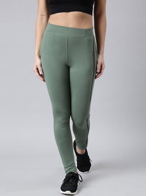 showoff green slim fit trackpants