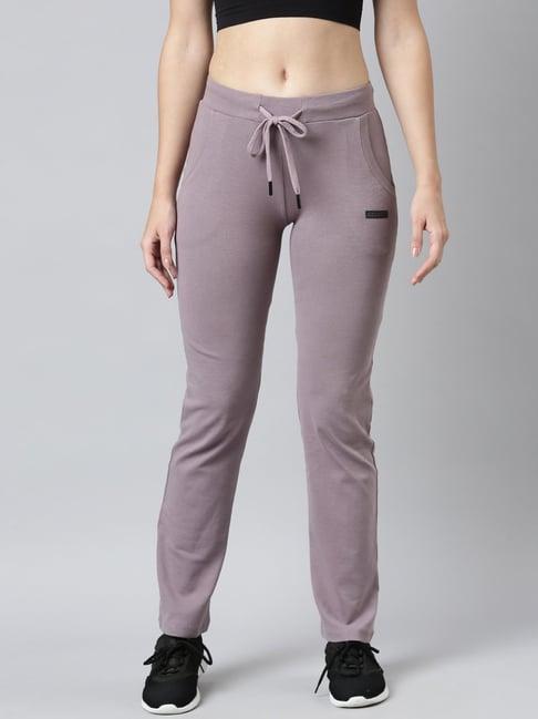 showoff mauve slim fit trackpants