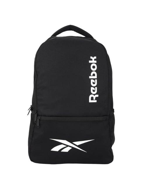 reebok black polyester solid backpack