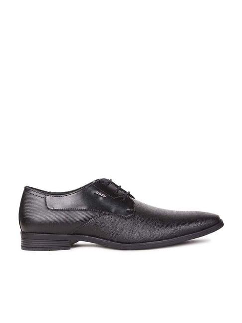 bata men's cedric black derby shoes