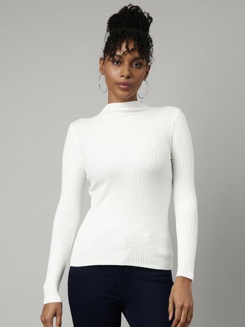 showoff white regular fit top