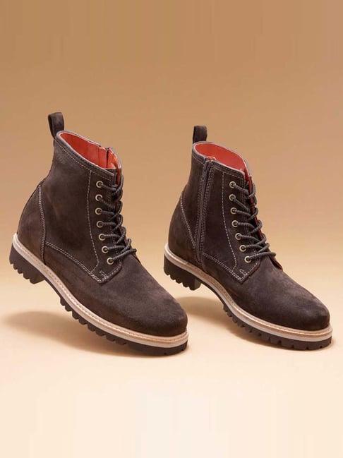 ruosh men's olive derby boots