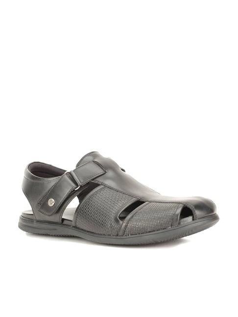 bata men's calvin black fisherman sandals