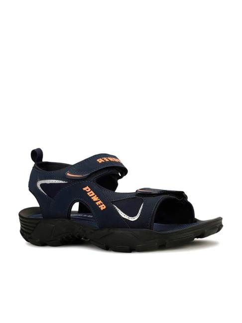 power by bata men's stricker 2.0 navy floater sandals