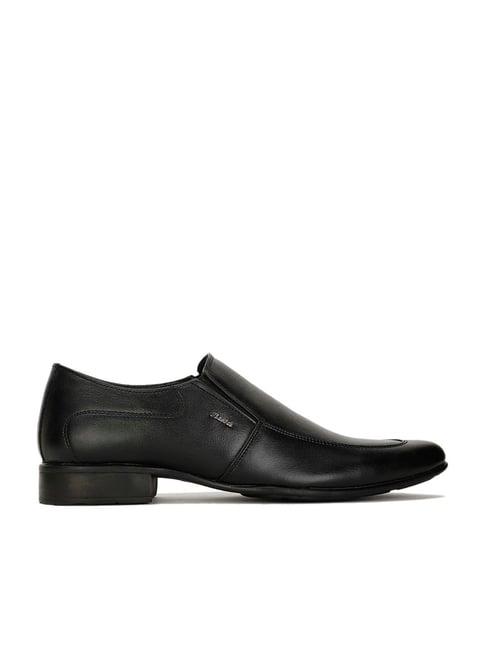 bata men's shark e black loafers