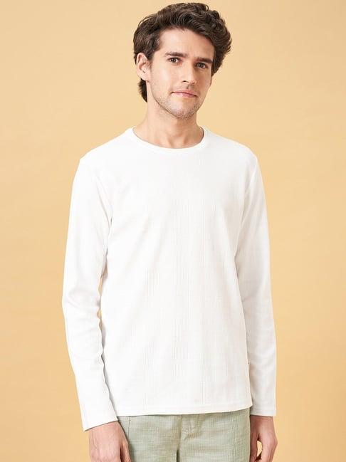 7 alt by pantaloons whitecap gray slim fit t-shirt