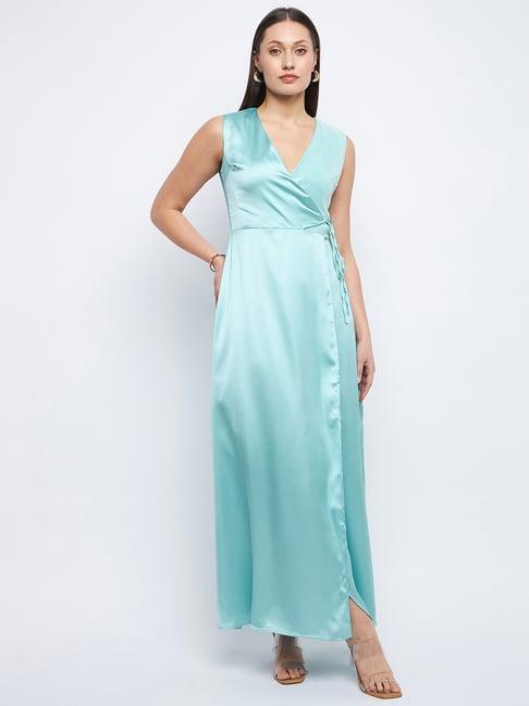 madame aqua embellished maxi dress