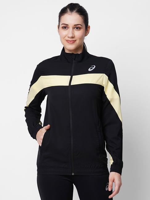 asics black sports jacket