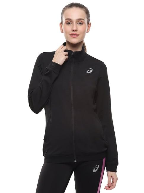 asics black sports jacket