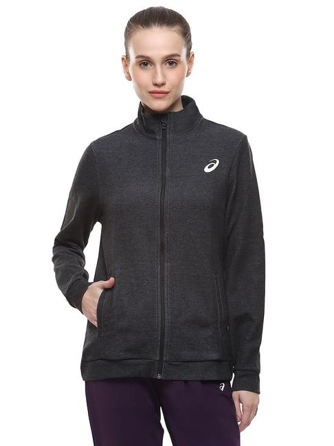 asics black sports jacket