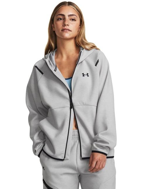 under armour grey loose fit sports jacket