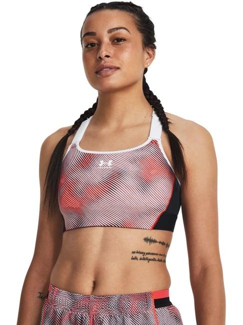 under armour purple printed sports bra