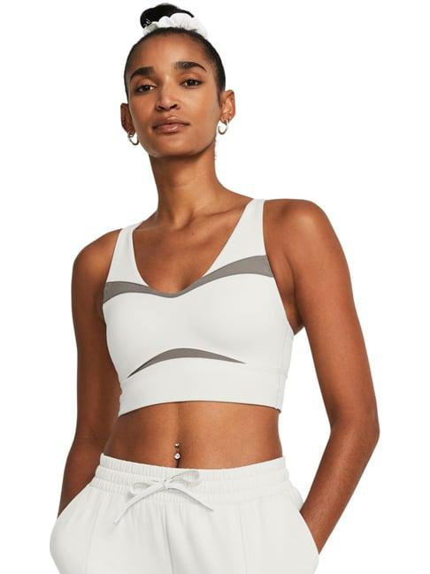 under armour white sports bra