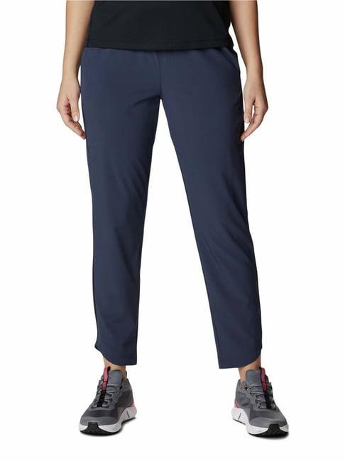 columbia blue regular fit track pants