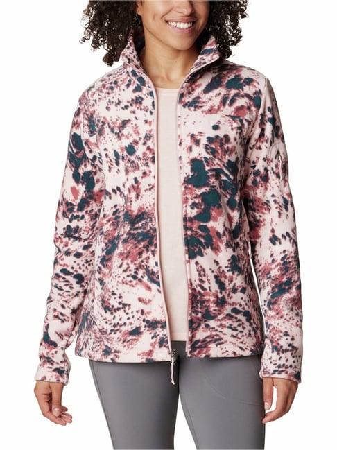 columbia pink printed sports jacket