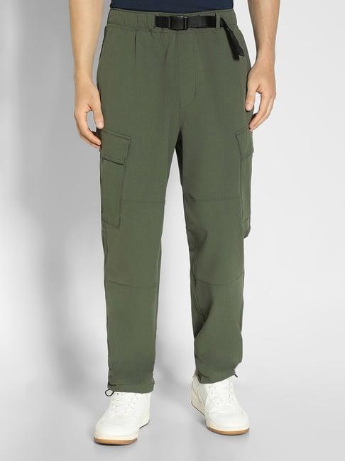 american eagle green regular fit cargos