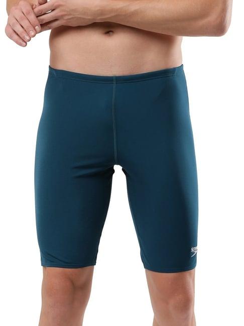 speedo dark teal regular fit sports shorts