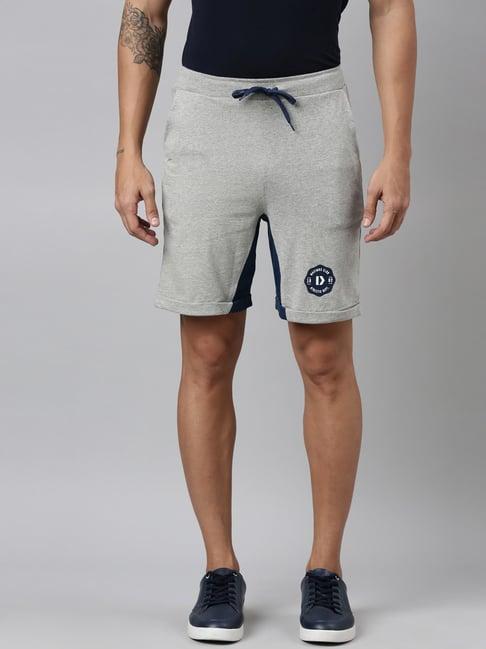 dixcy scott maximus grey cotton regular fit shorts