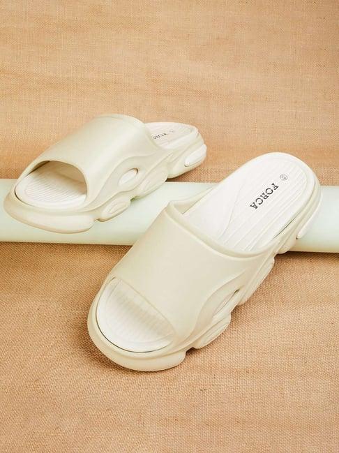 forca by lifestyle men's beige slides