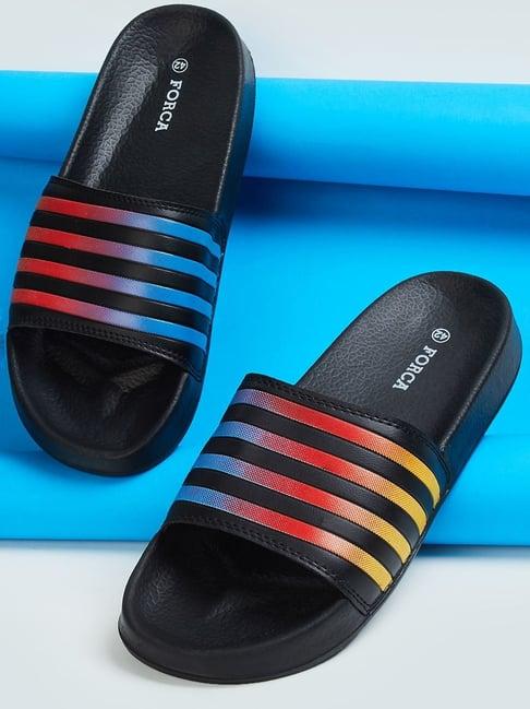 forca by lifestyle men's black slides