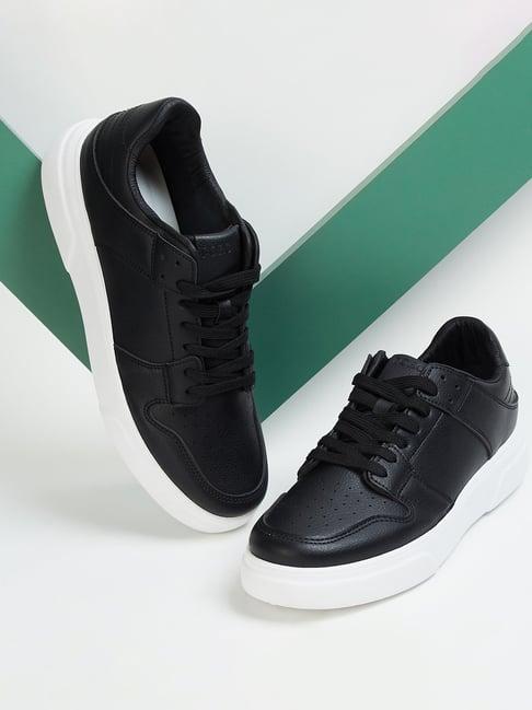 forca by lifestyle men's black casual sneakers