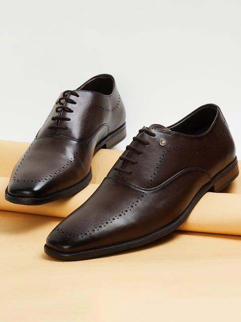 code by lifestyle men's brown oxford shoes