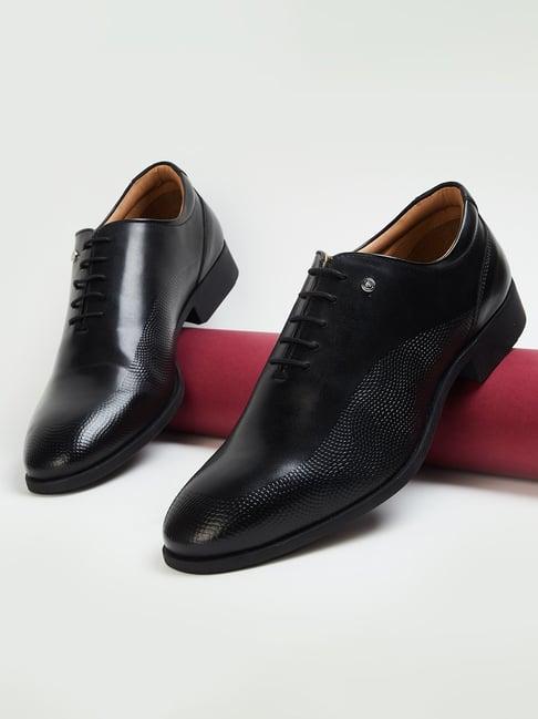 code by lifestyle men's black oxford shoes