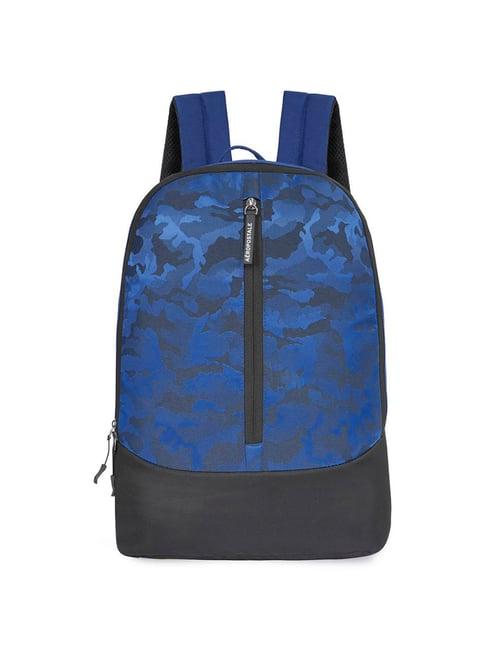 aeropostale fallon blue polyester printed backpack - 18 ltrs