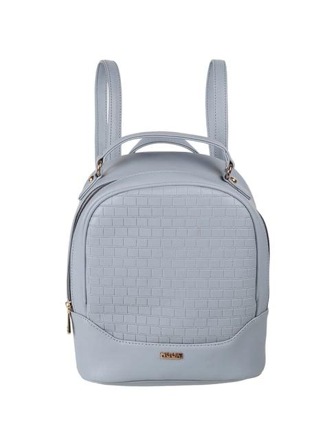 mochi blue synthetic textured backpack