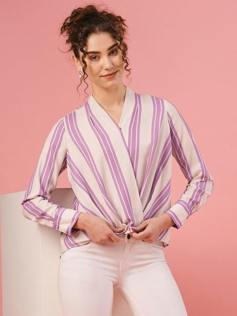 globus lavender striped top