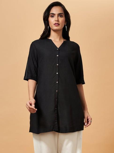 marigold lane black regular fit tunic