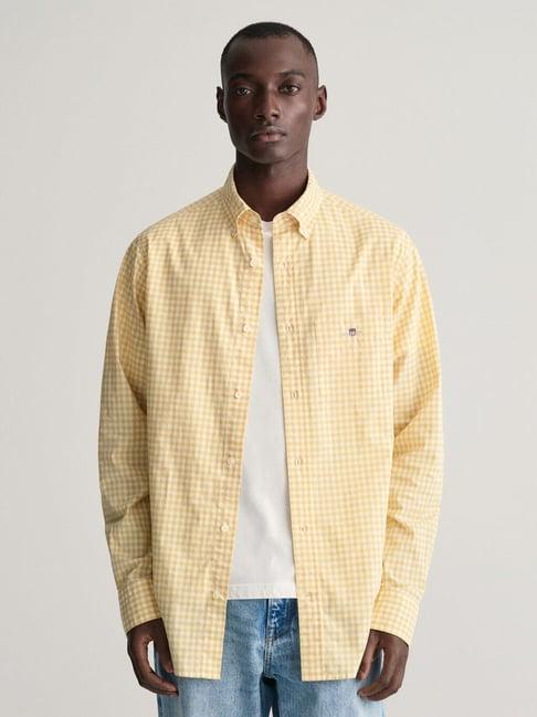 gant check button down regular fit shirt