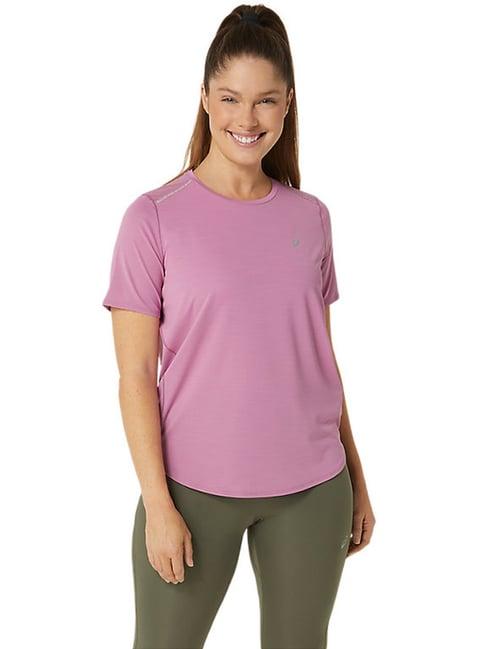 asics lilac regular fit sports t-shirt