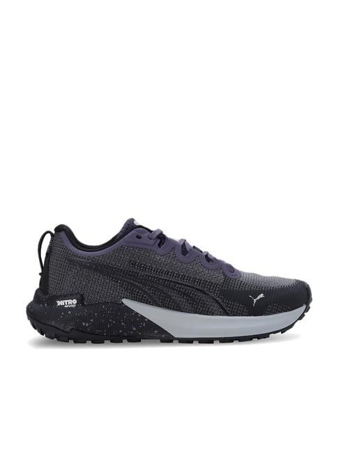 puma women's fast-trac nitro charcoal grey running shoes