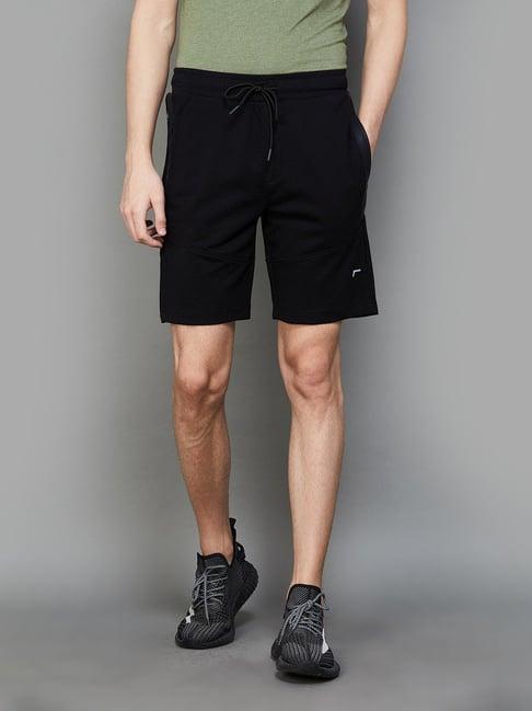 fame forever by lifestyle black regular fit shorts